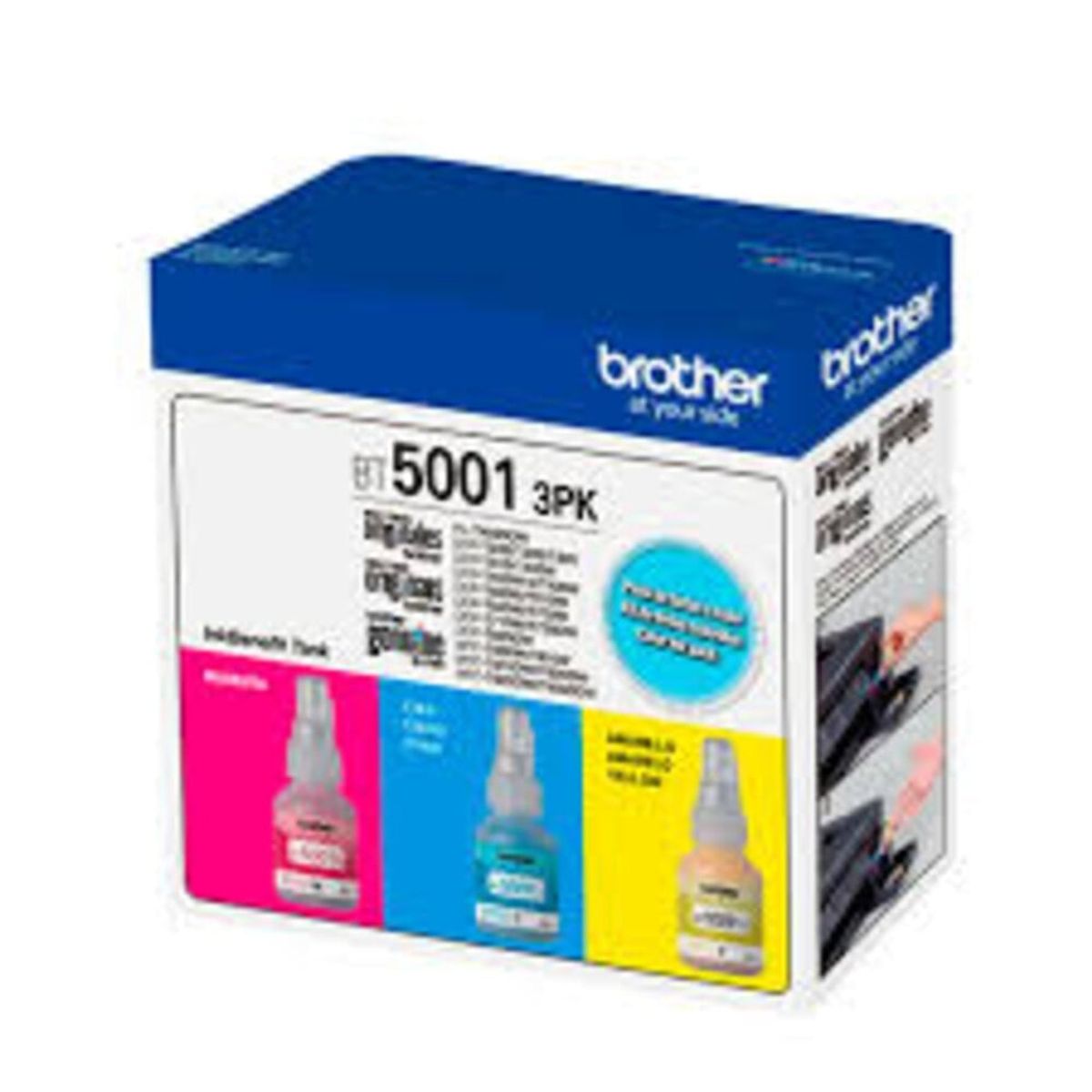 BROTHER - BOTELLA DE TINTA BROTHER TRIPACK BT50013PK COLOR