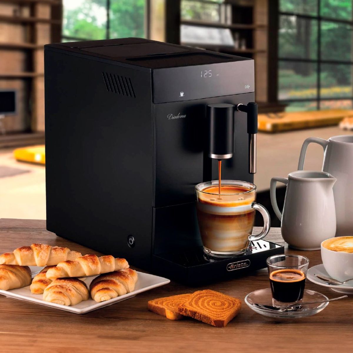 ARIETE - Cafetera Superautomática Diadema Black 00M145200AR0 Ariete