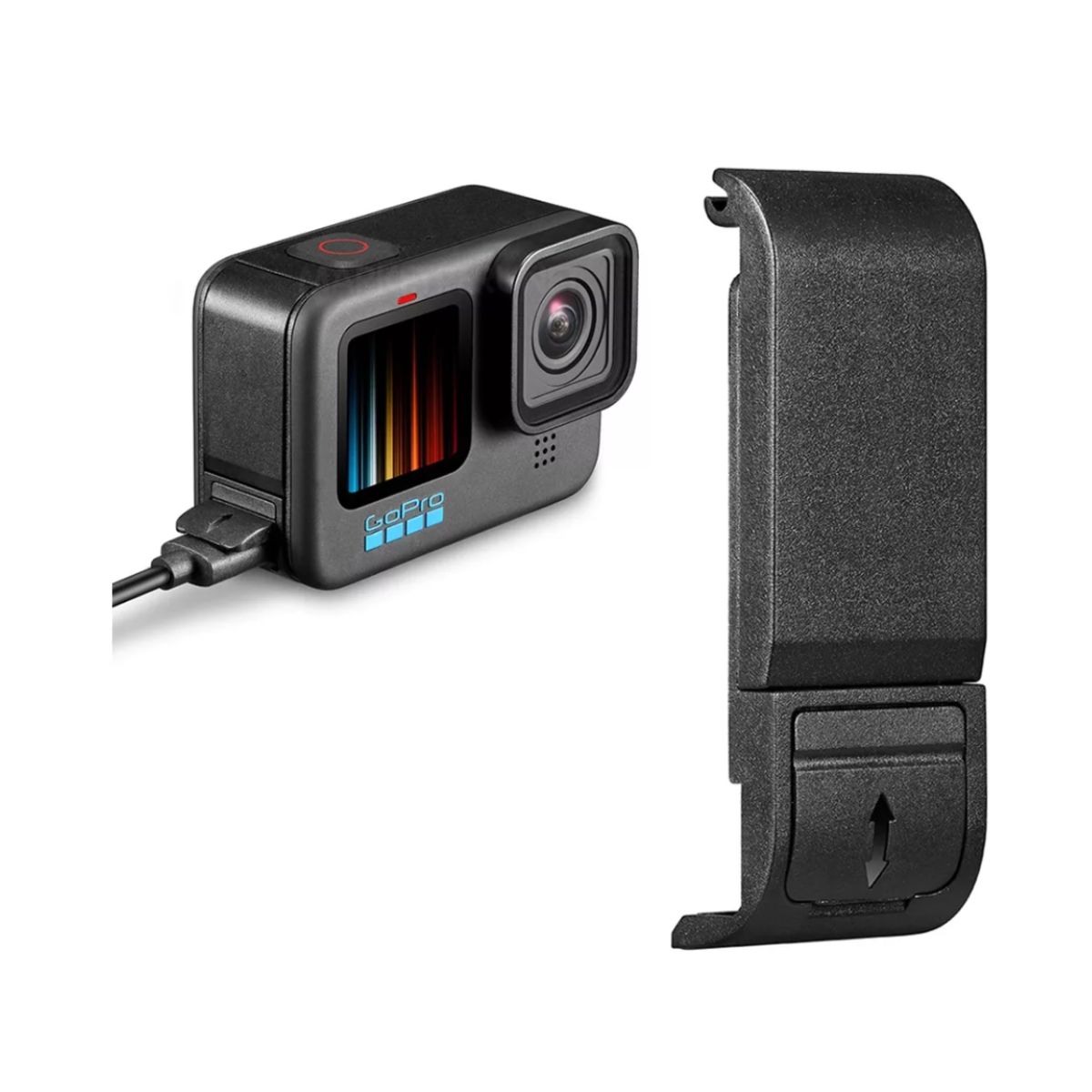 GENERICO - Tapa Lateral para Camaras Gopro 12 11 10 9 Acceso Cargador Antipolvo