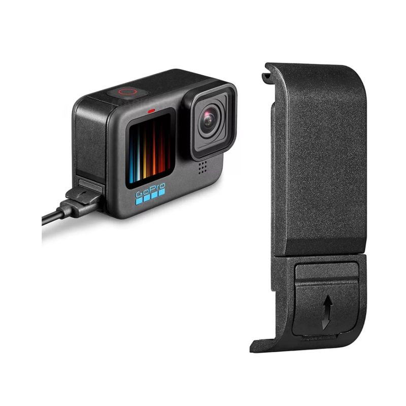 GENERICO - Tapa Lateral para Camaras Gopro 12 11 10 9 Acceso Cargador Antipolvo