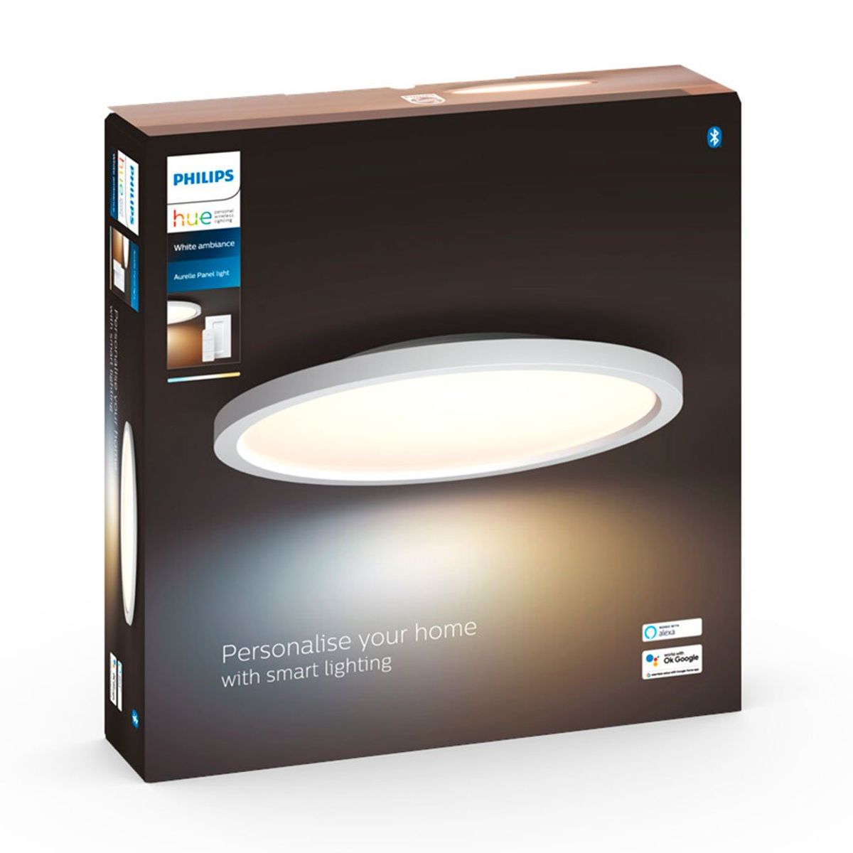 PHILIPS HUE - PHILIPS HUE Lámpara Panel Redondo LED Inteligente Aurelle