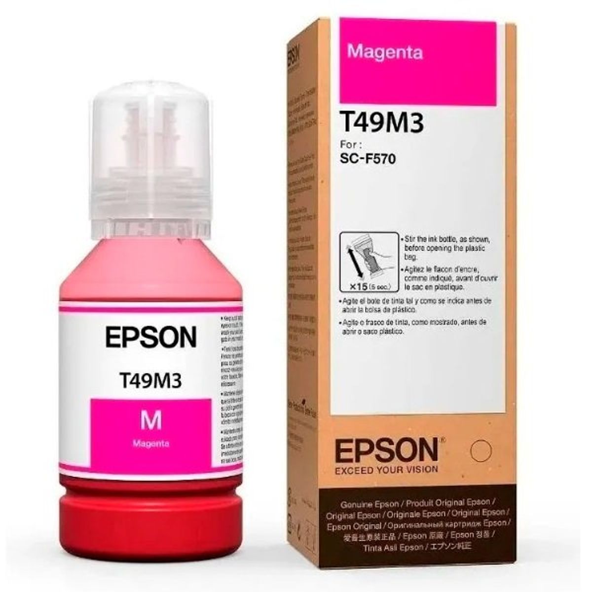 EPSON - TINTA DE SUBLIMACION ORIGINAL EPSON T49M3 MAGENTA