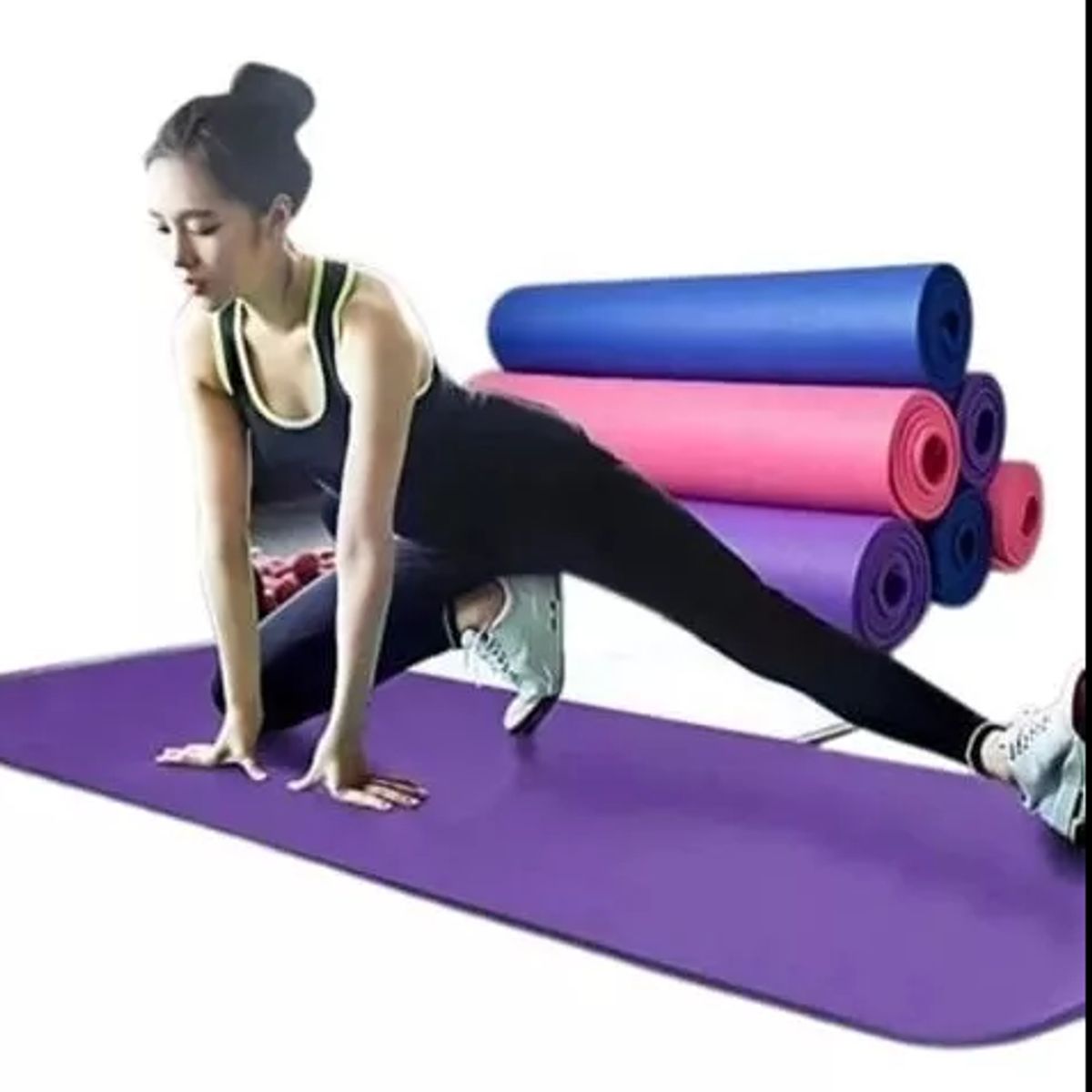 GENERICO - Mat De Yoga Pilates Y Ejercicios 61x173 Cm Con Diseño 6mm
