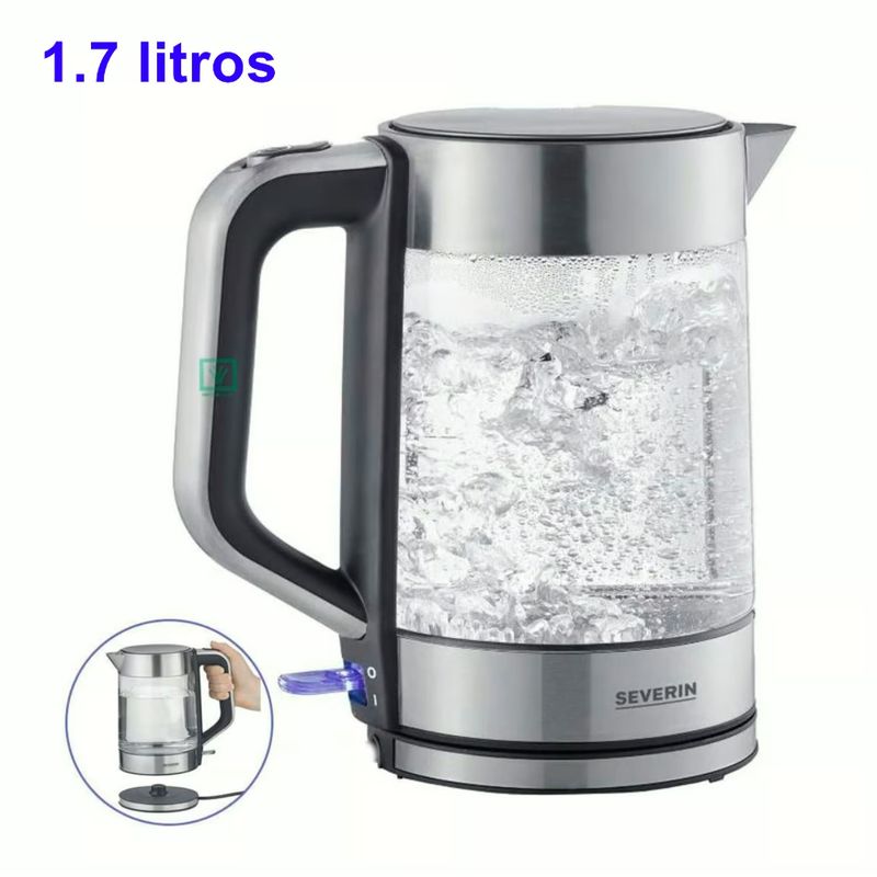 SEVERIN - Hervidor de Agua de Cristal 1.7Litros WK 3420