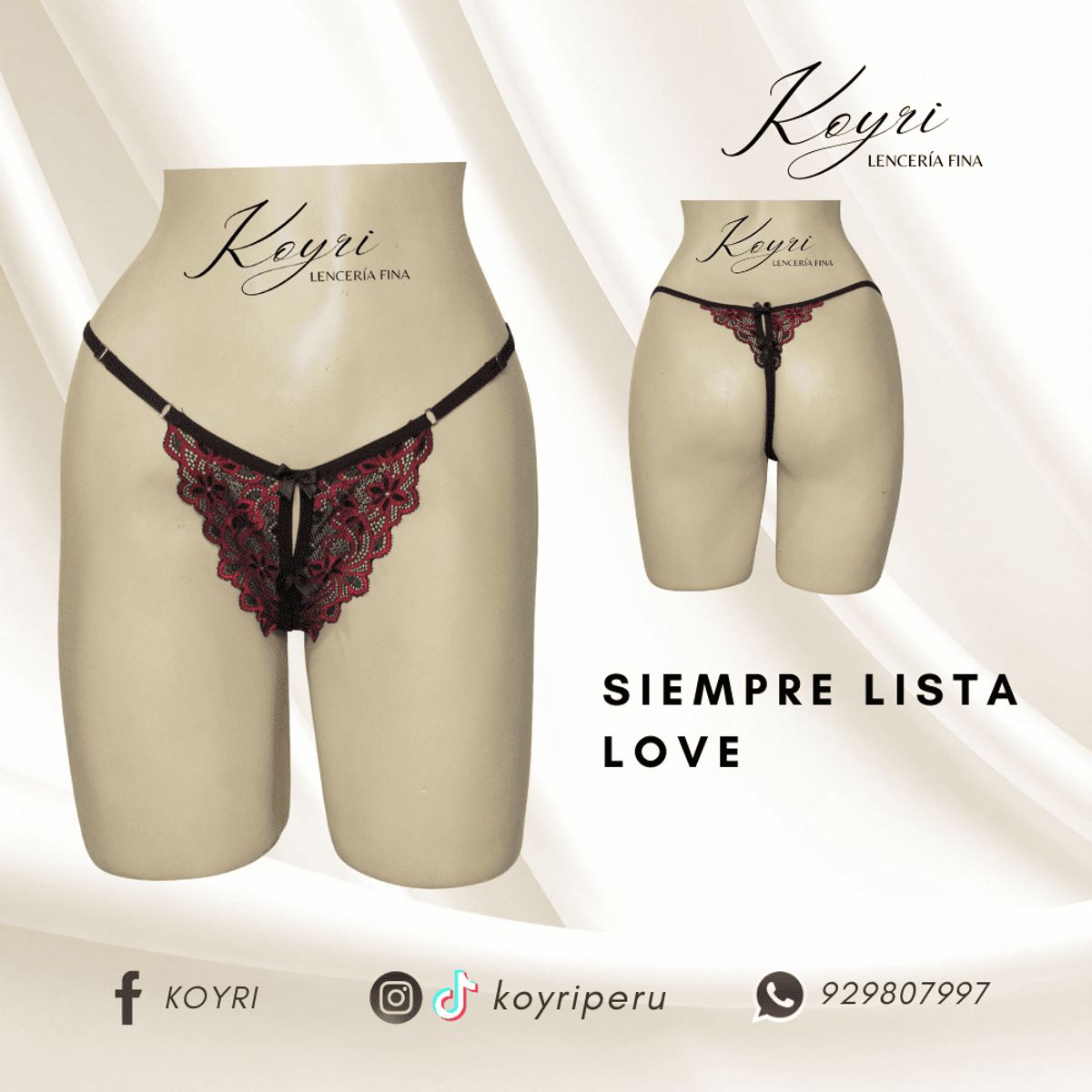 GENERICO - PACK 3 SIEMPRE LISTA/MODELO EROTICO LOVE