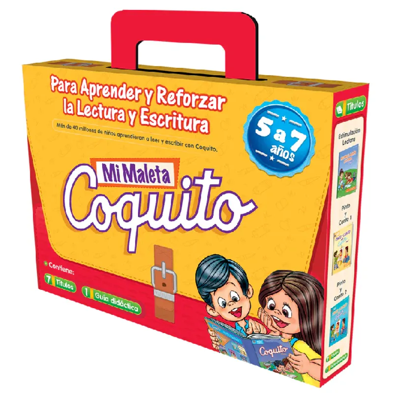 EDICIONES COQUITO - Libro infantil Mi Maleta Coquito lectura y escritura