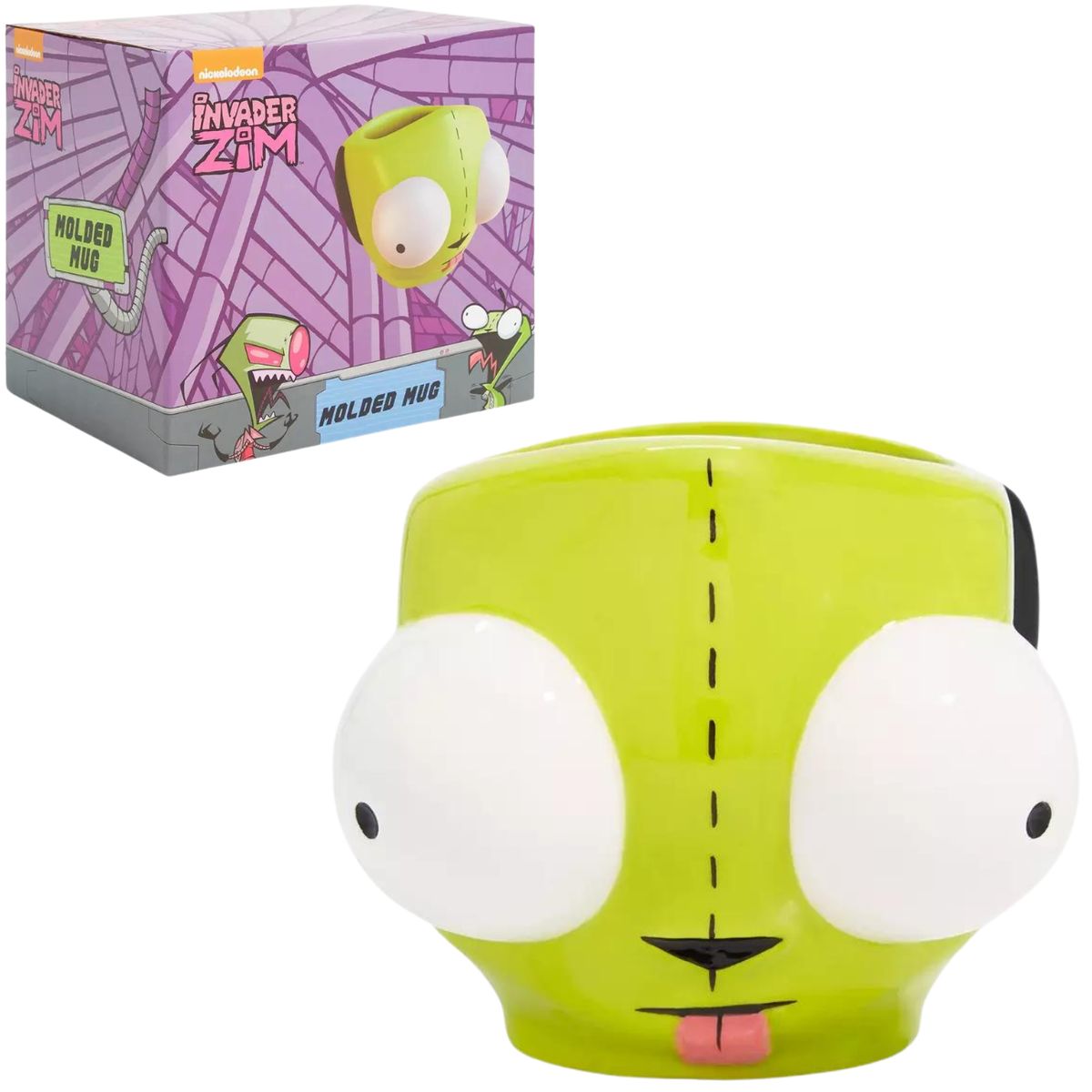 NICKELODEON - Taza Invader ZIM GIR - Figural Mug ceramica Gir Surreal