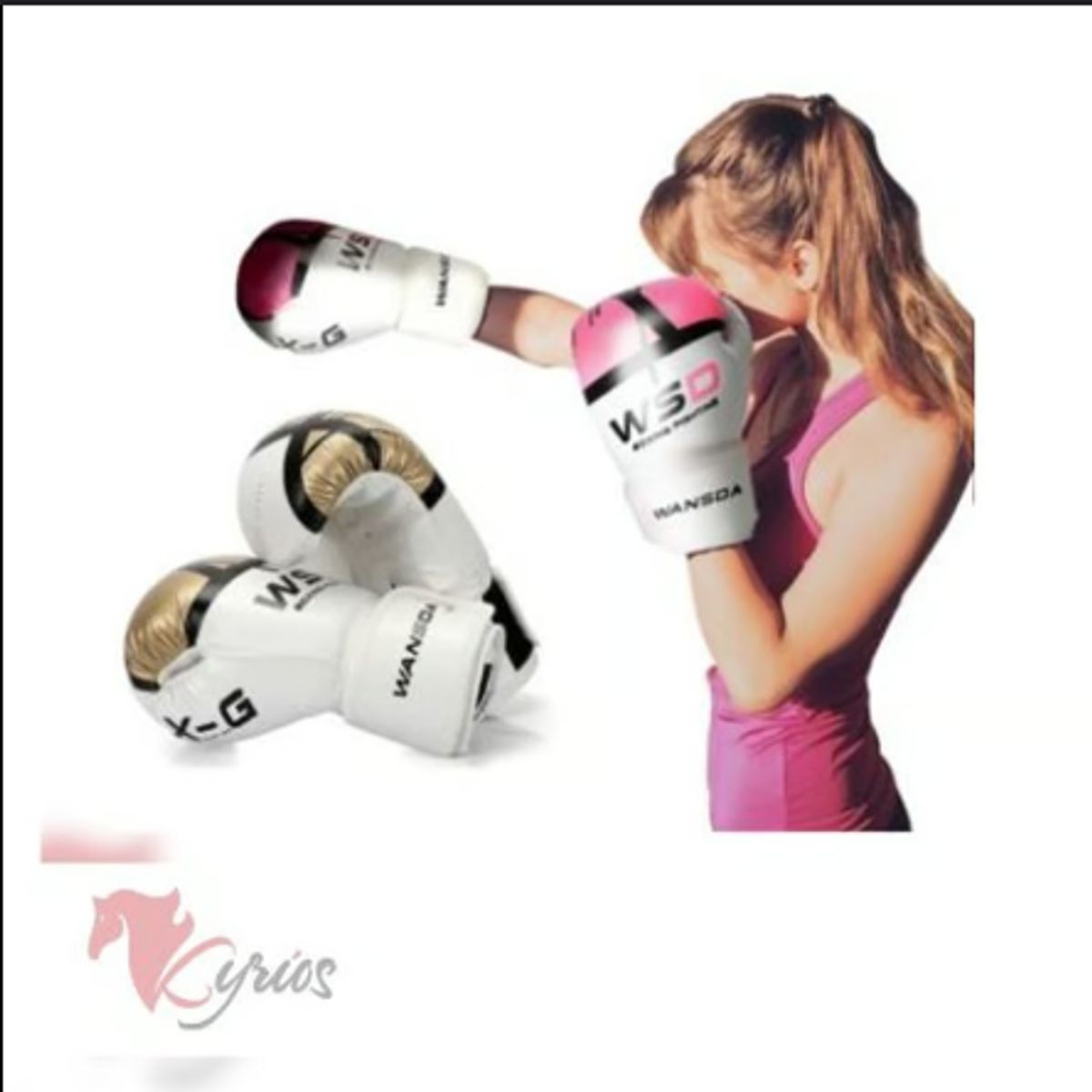 GENERICO - Guante De Box Profesional 12 Onzas WSD Rosado Fitness