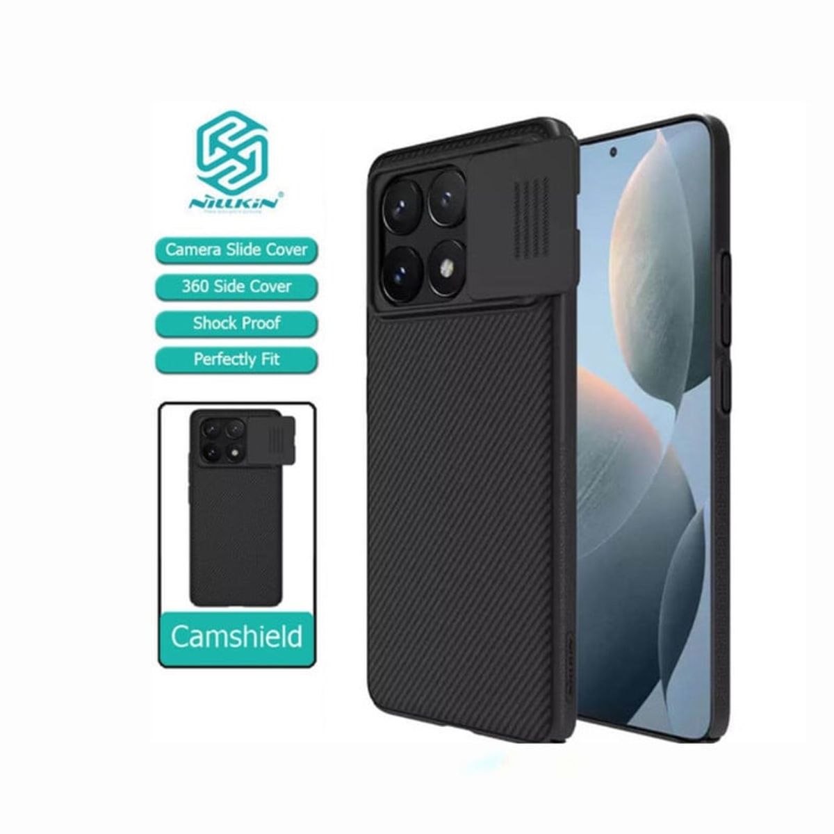 NILLKIN - Case Nillkin Camshield Pro Xiaomi Poco X6 Pro - Negro