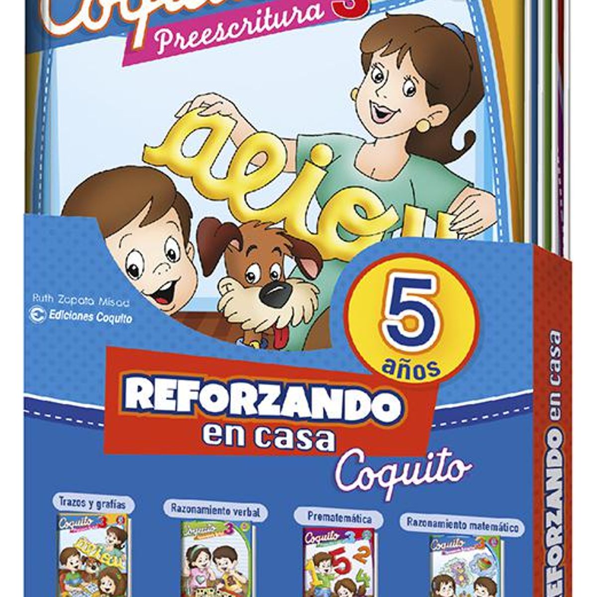 EDICIONES COQUITO - Pack x 4 Libros CoquitoReforzando En Casa 5 Años