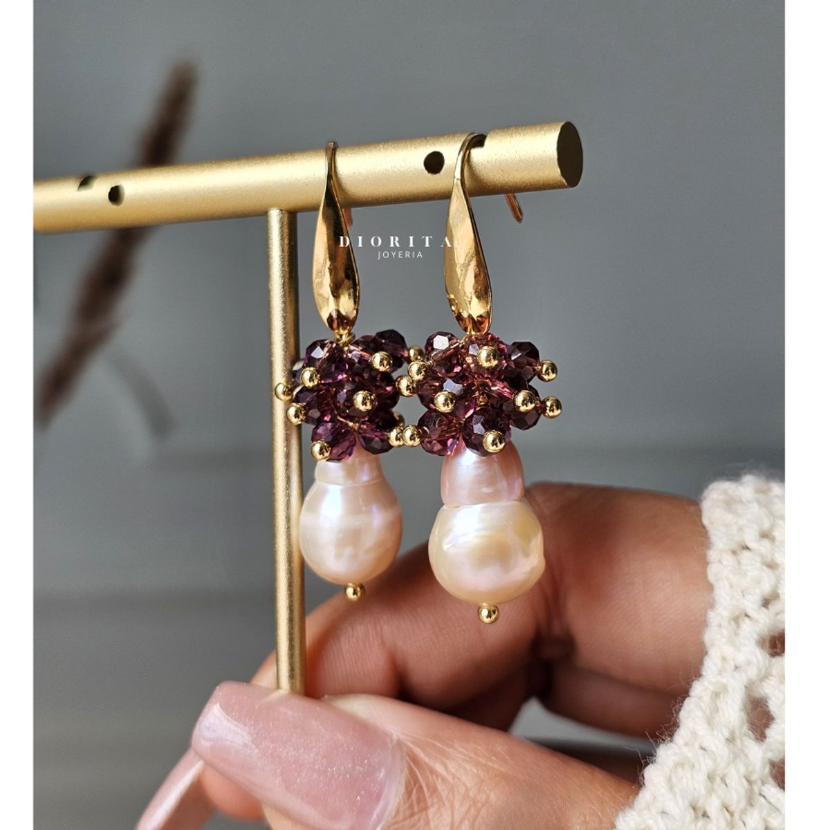 GENERICO - ARETES DE PERLAS BARROCAS ARETES CASUAL ELEGANTE MUJER