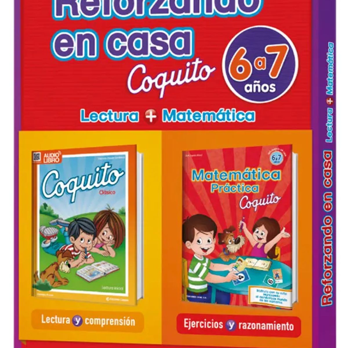 EDICIONES COQUITO - Pack x 4 Libros CoquitoReforzando En Casa 6- 7 Años