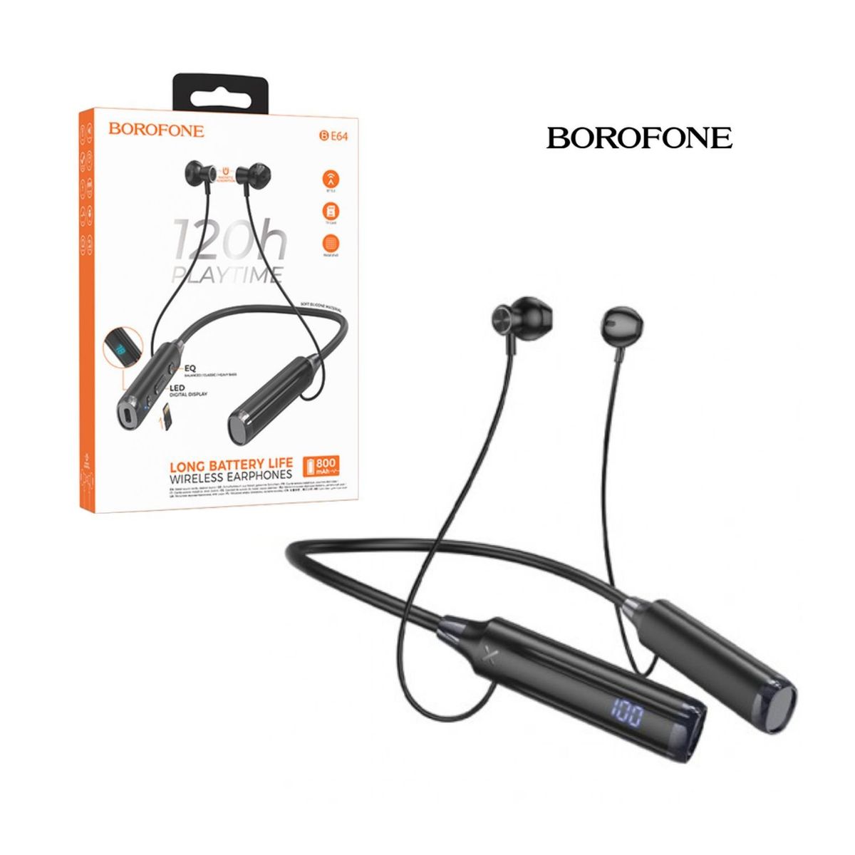 GENERICO - Audífono Inalámbrico con Micrófono BE64 - 120 Horas