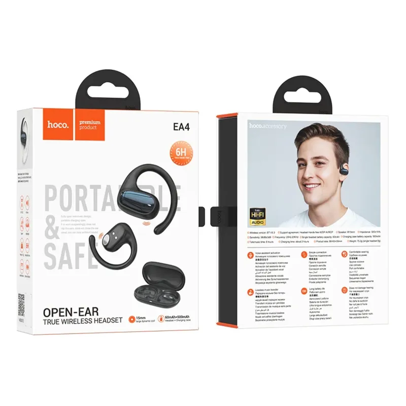 HOCO - Auriculares Inalámbricos Hoco EA4 - Color Negro