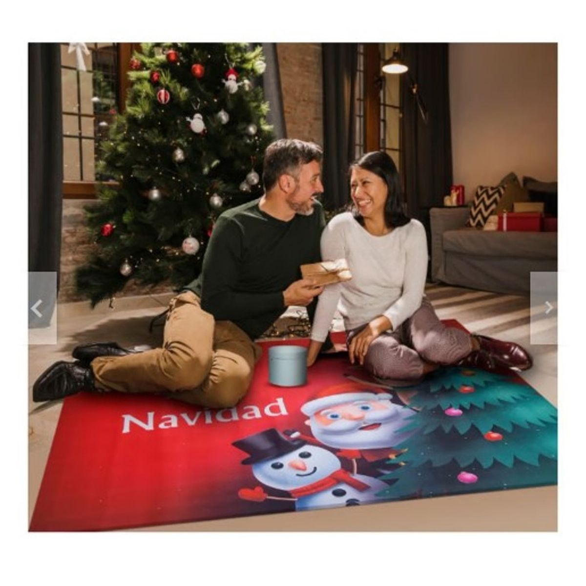 GENERICO - Alfombra Navideña Antideslizante Grande A1