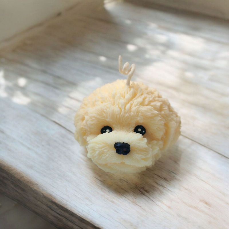 GENERICO - VELA PERRITO DECORATIVA AROMATICA DE CERA DE SOJA