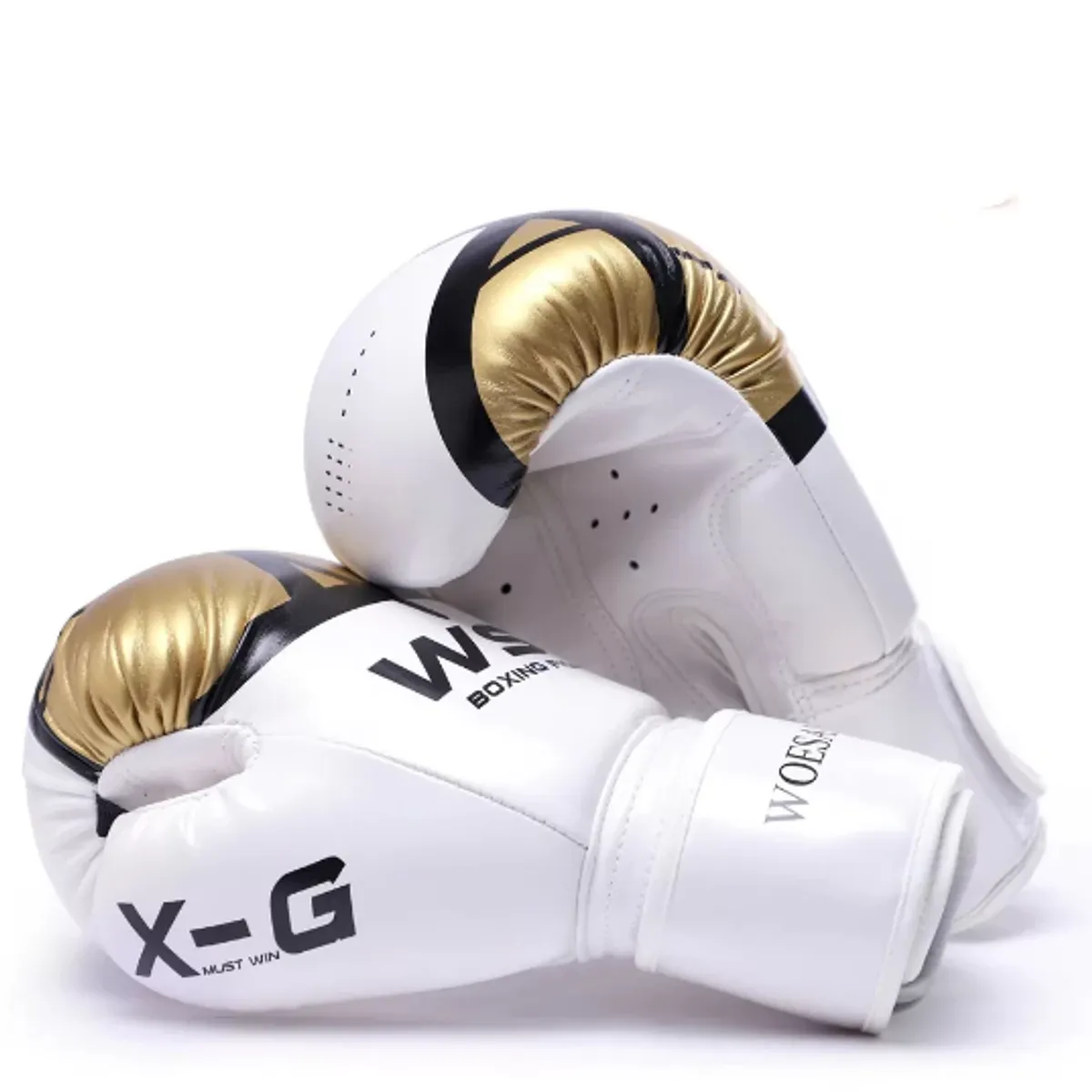 GENERICO - Guante De Box Profesional 12 Onzas WSD dorado Fitness