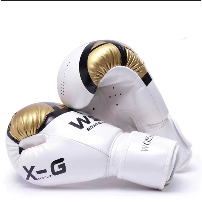 GENERICO - Guante De Box Profesional 12 Onzas WSD dorado Fitness