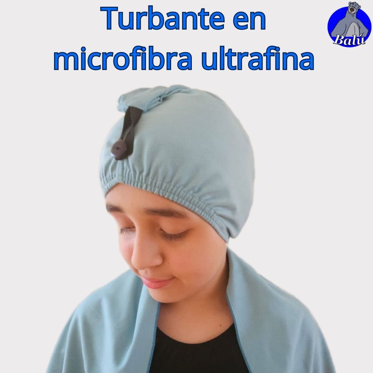 GENERICO - Turbante de baño en microfibra ultrafina