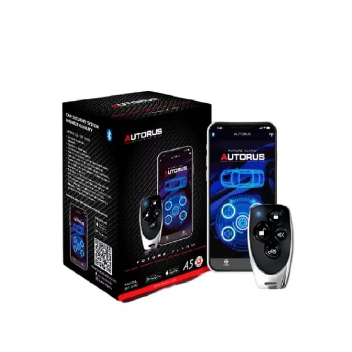 GENERICO - Alarma Universal Para Auto Premiun 2 Controles Y Aplicativo