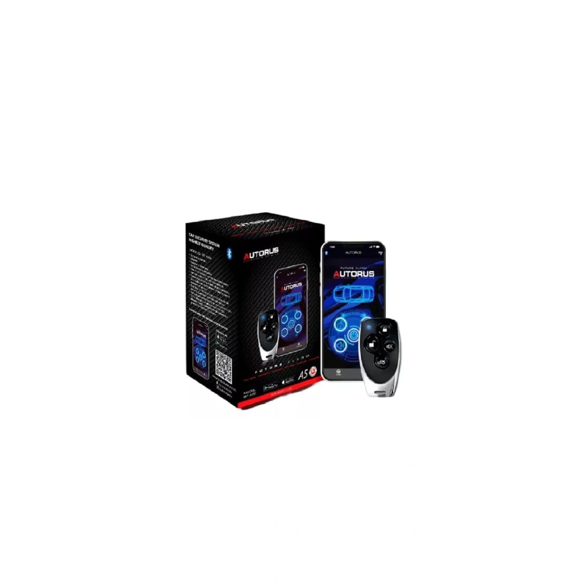 GENERICO - Alarma Universal Para Auto Premiun 2 Controles Y Aplicativo