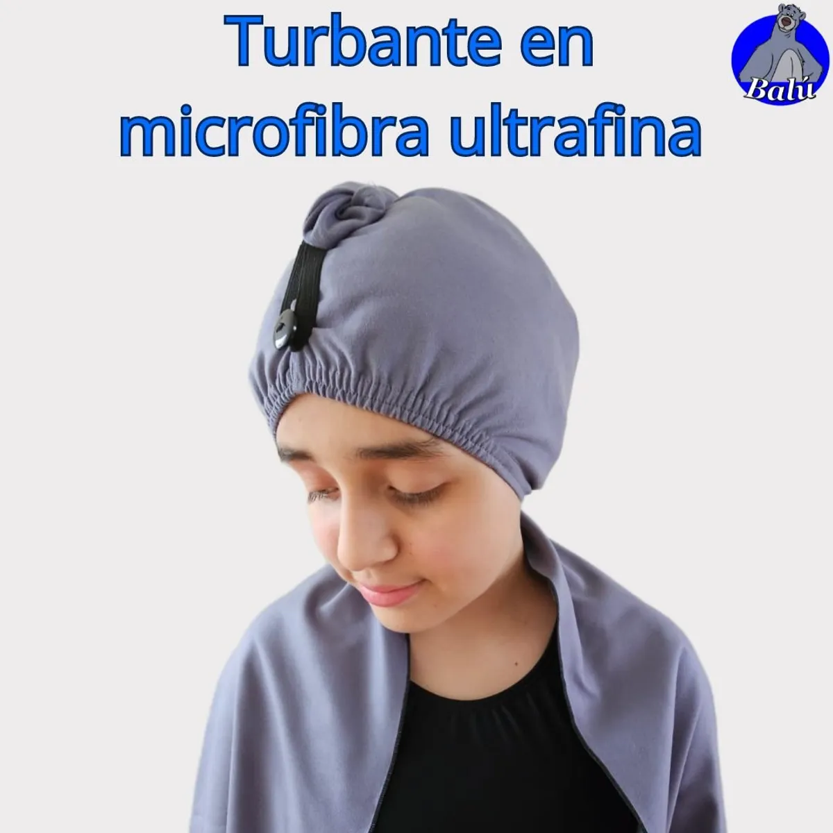 GENERICO - Turbante de baño en microfibra ultrafina