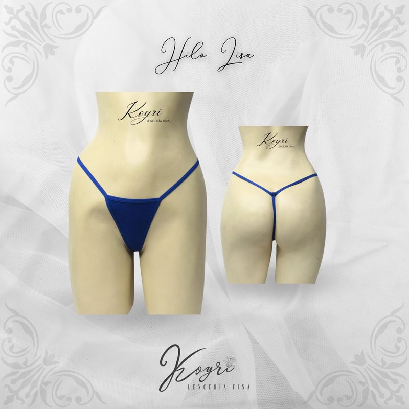 GENERICO - PACK3 TANGA HILO LISA EN ALGODON REACTIVO