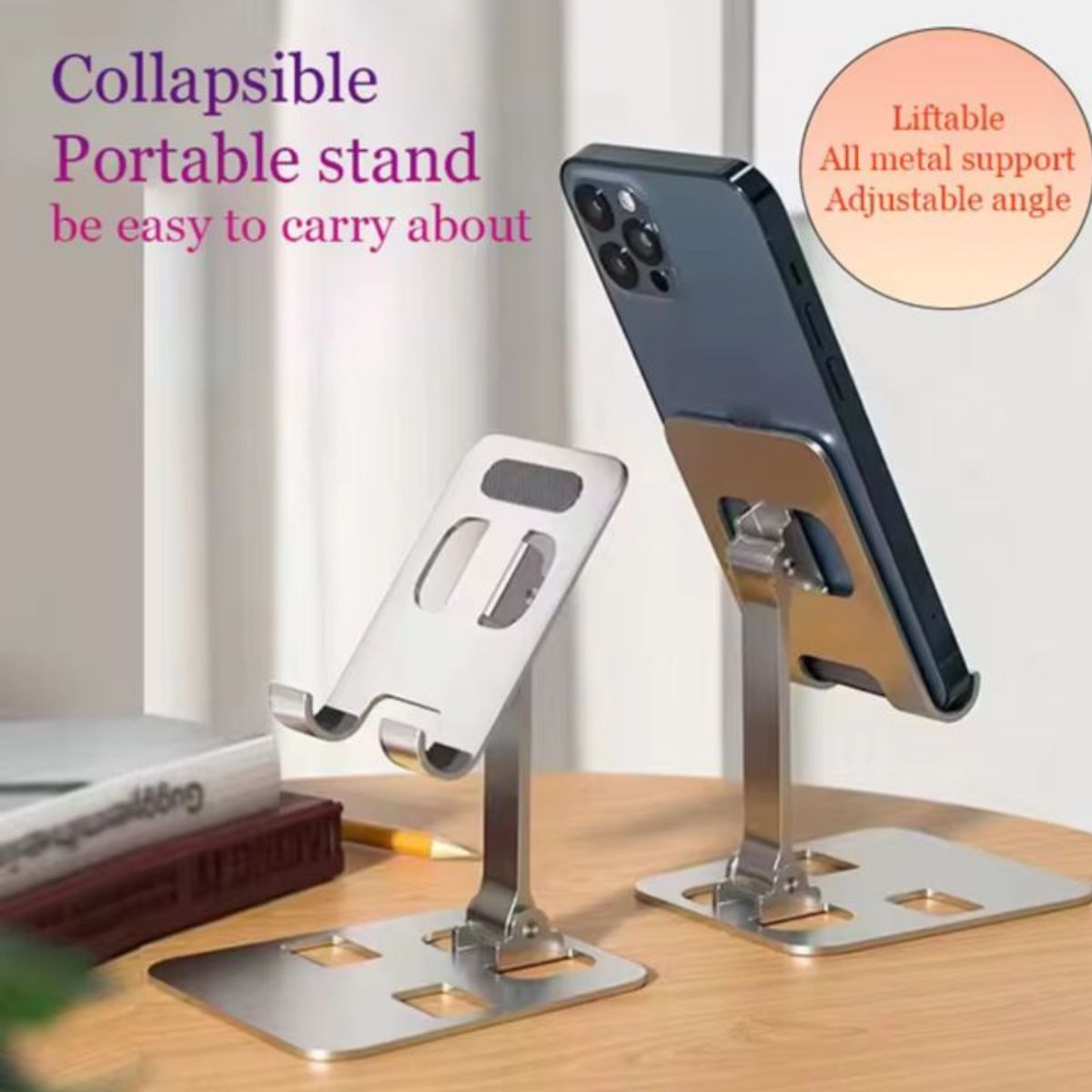 ALION - holder soporte Plegable metal celular smartphone telefono regulable