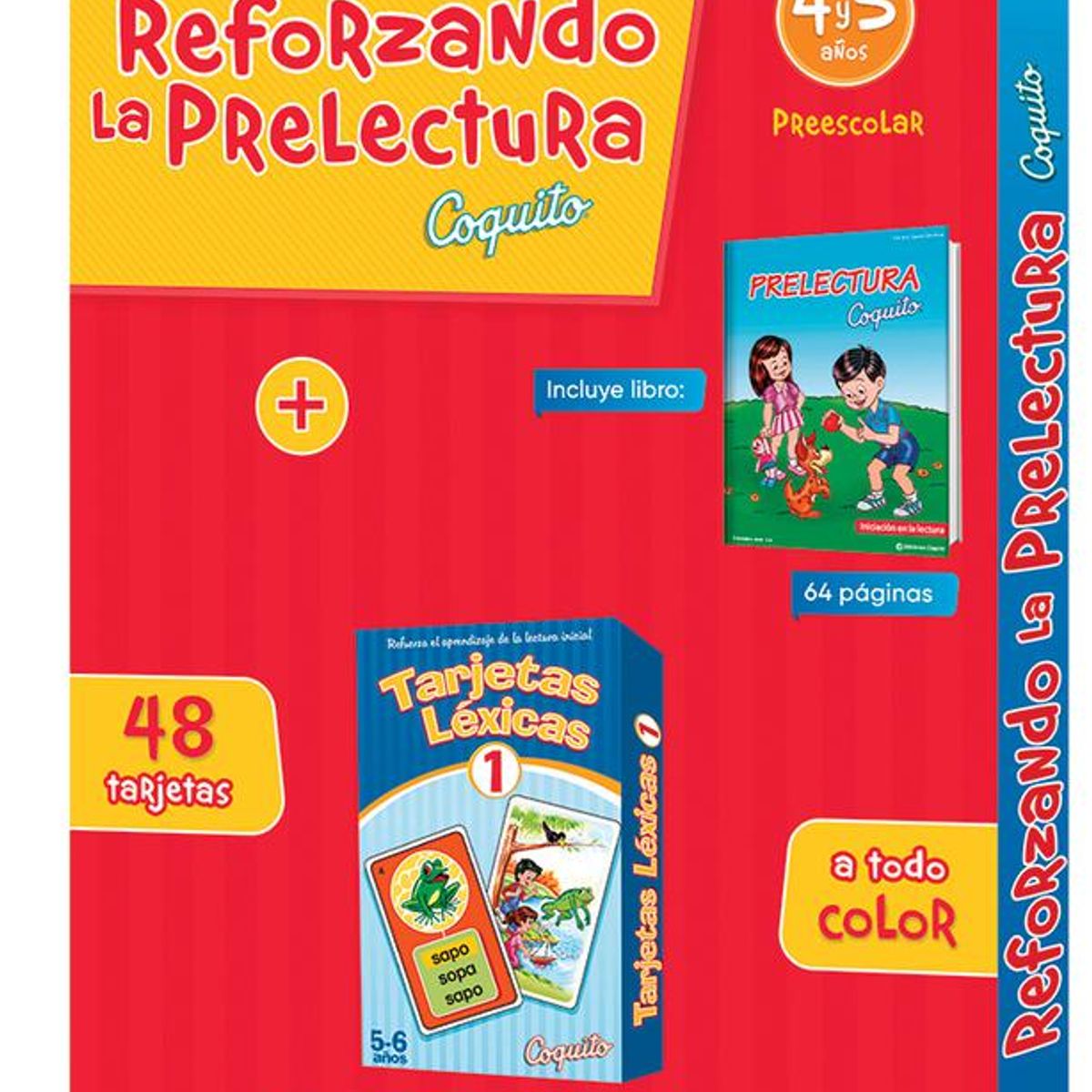 EDICIONES COQUITO - Pack De Libros Reforzando La Pre Lectura 4- 5 Años