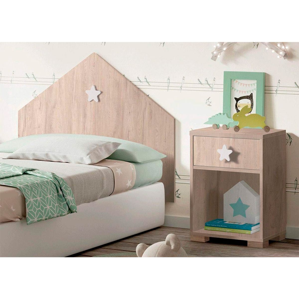 GENERICO - Velador Mesa De Noche Infantil Armado Alessio - Gaudi