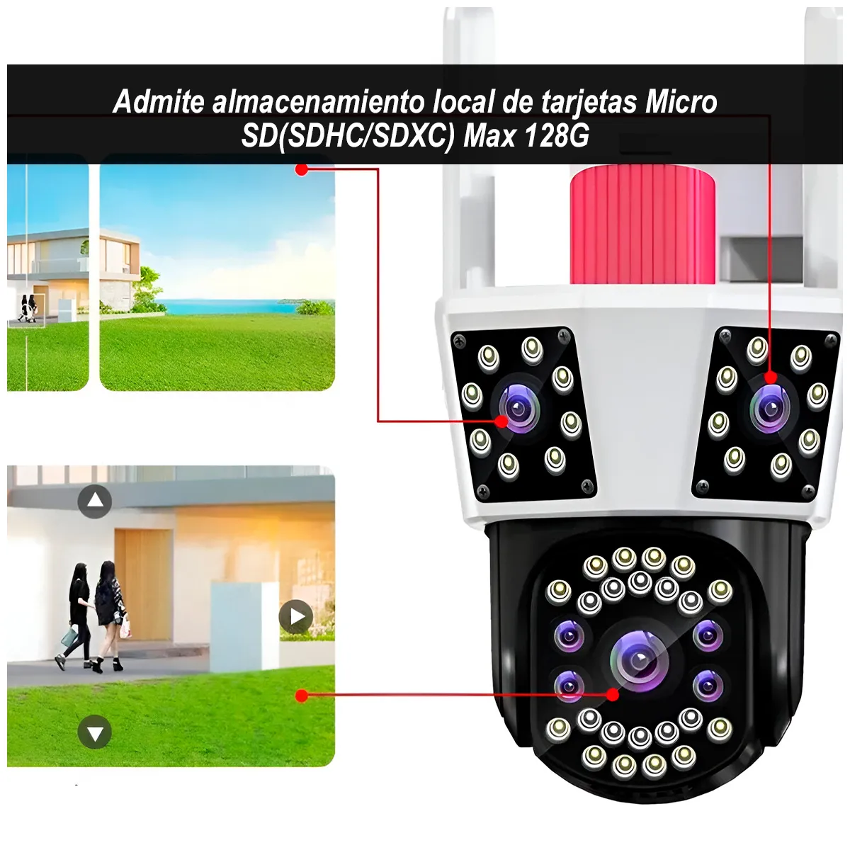 GENERICO - Cámara IP de seguridad para exteriores