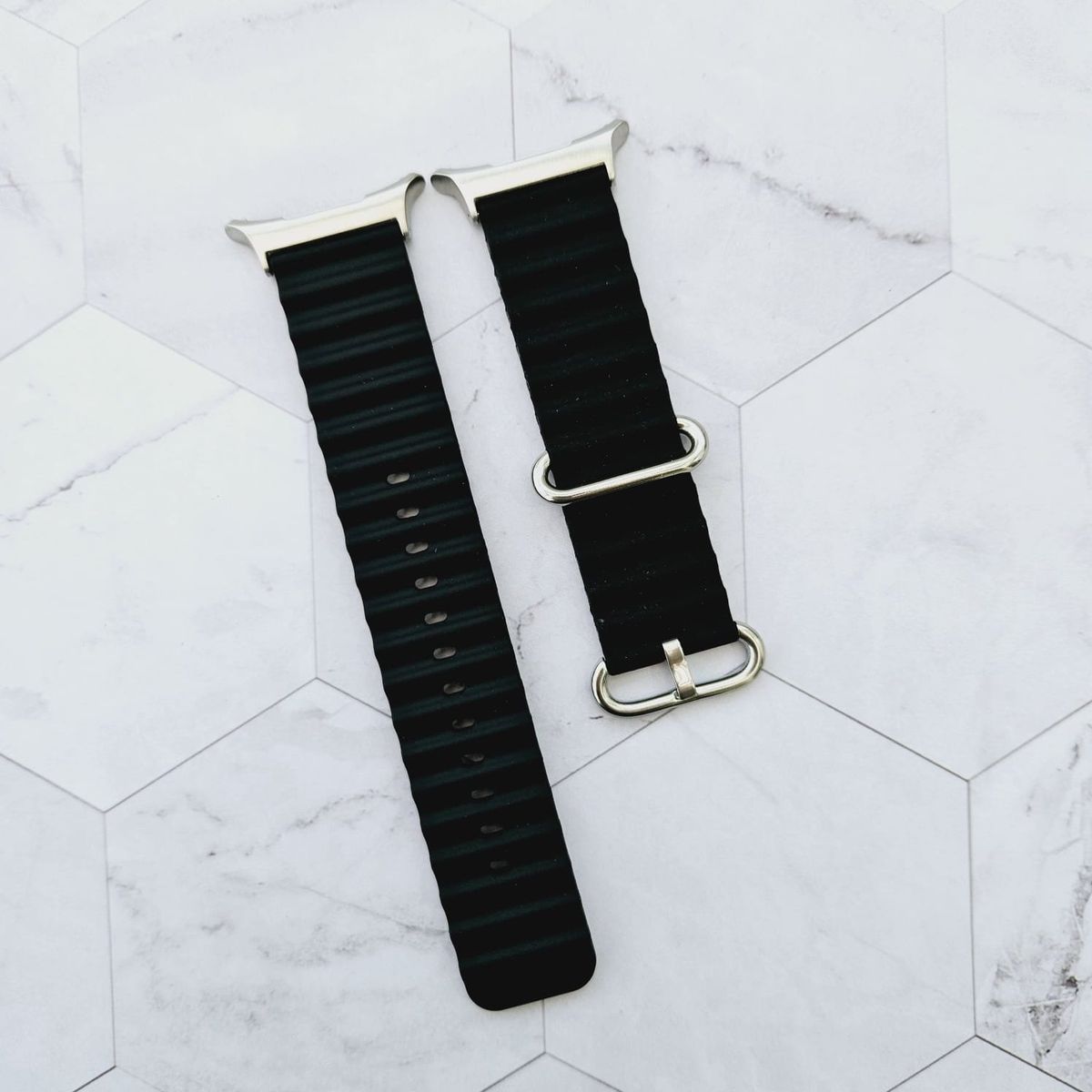 GENERICO - Correa Silicona Ocean para SAMSUNG GALAXY WATCH ULTRA - Negro