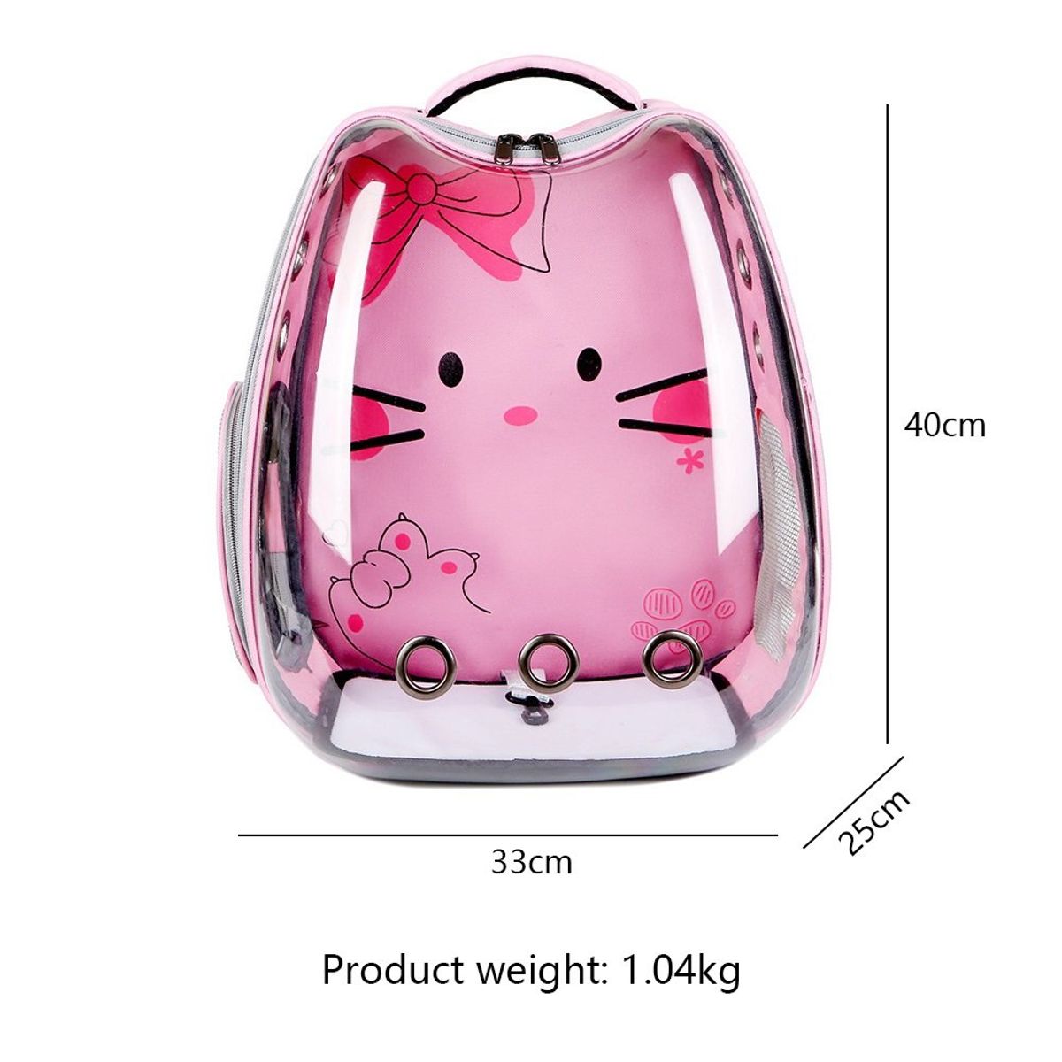 GENERICO - Mochilas para Mascotas para Perros y Gatos Color Rosado