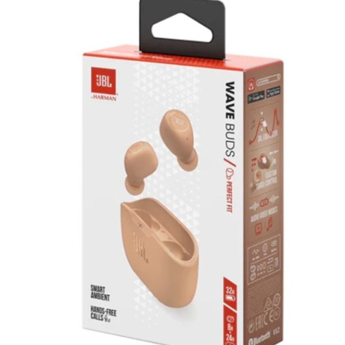 JBL - JBL Wave Buds auriculares inalámbricos - Beige