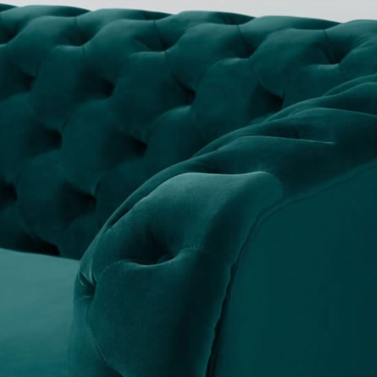 YOLODECORO - Sofá de 3 Cuerpos Sloan Azul Seafoam