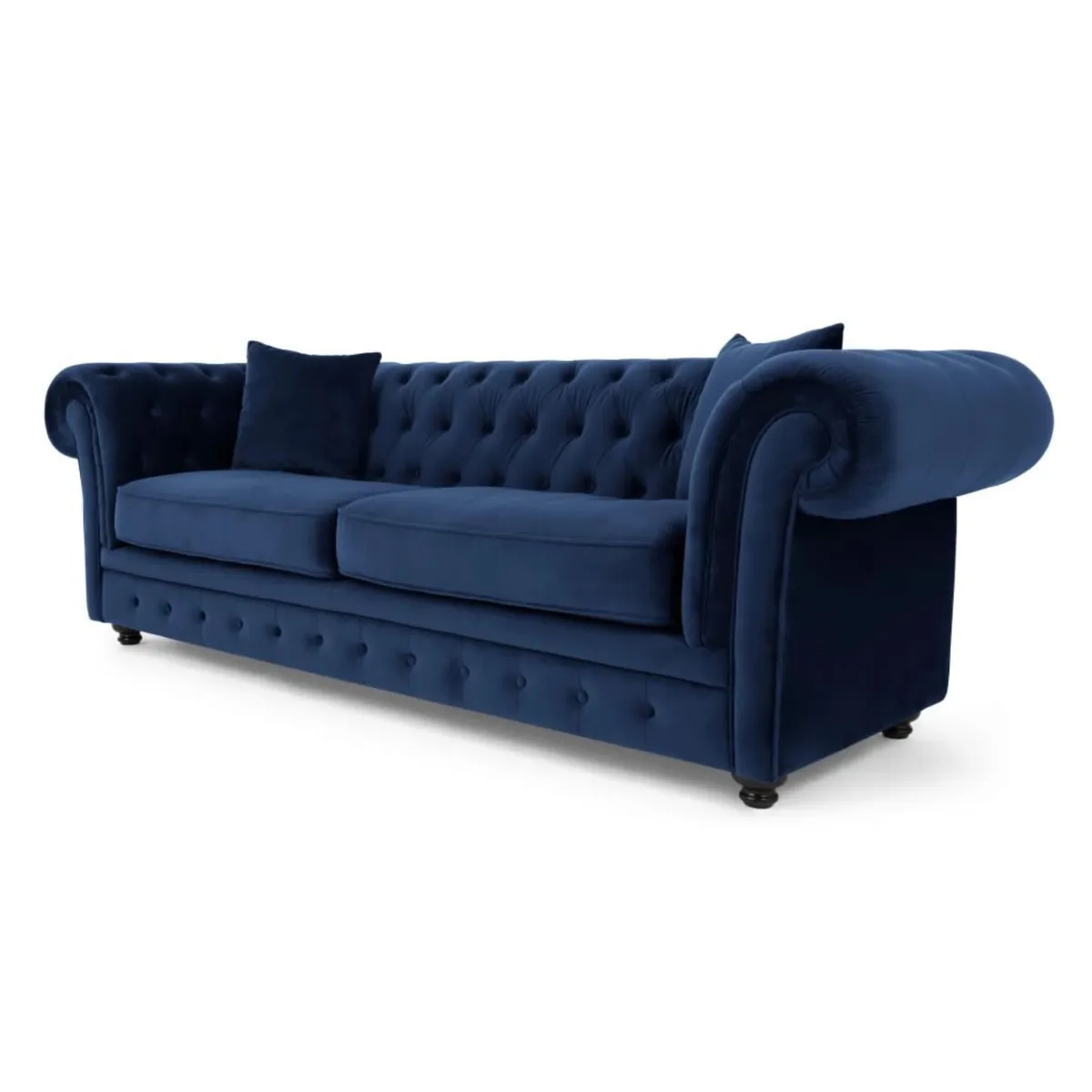 YOLODECORO - Sofá de 3 cuerpos Chesterfield Branagh Azul Eléctrico