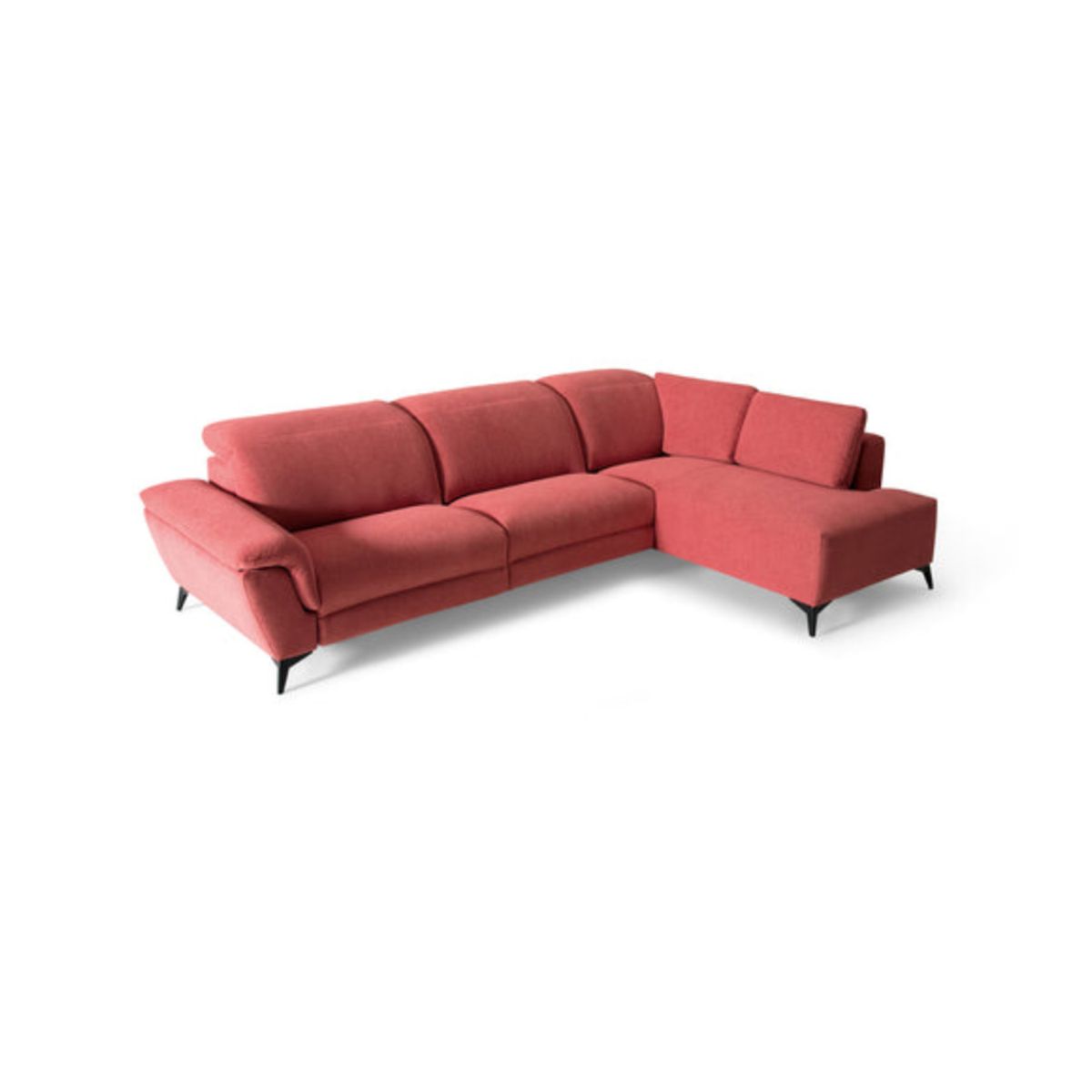 YOLODECORO - Seccional con Chaise Longue a la Derecha Amicci Coral