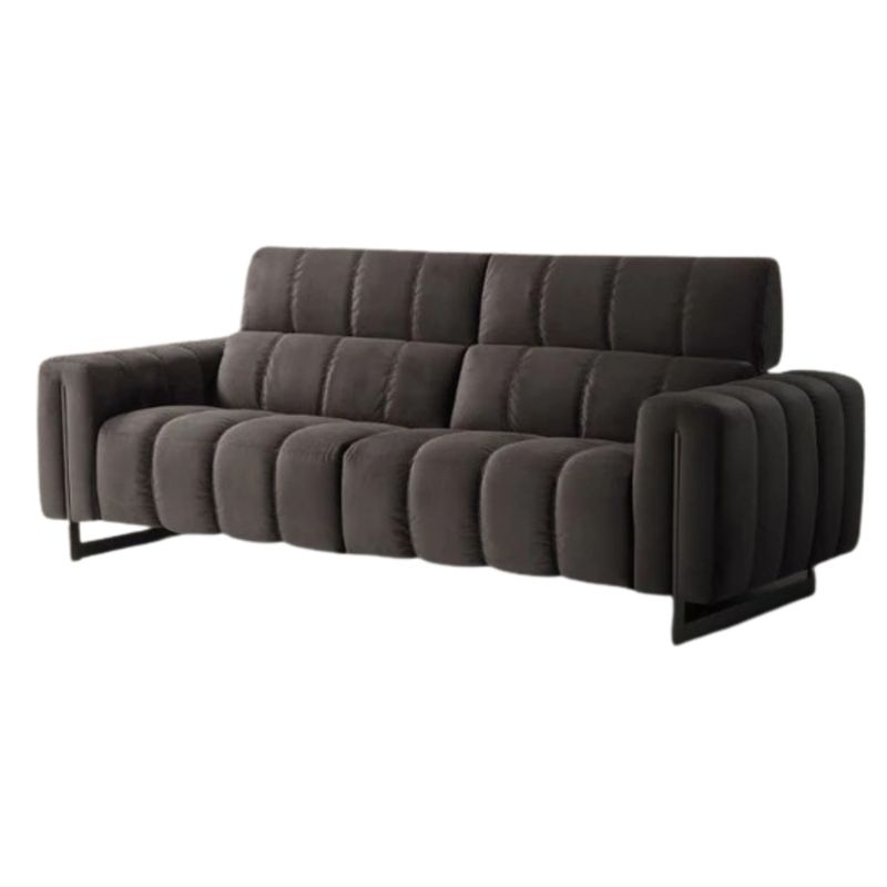 YOLODECORO - Sofá 2 Cuerpos Hampton Negro