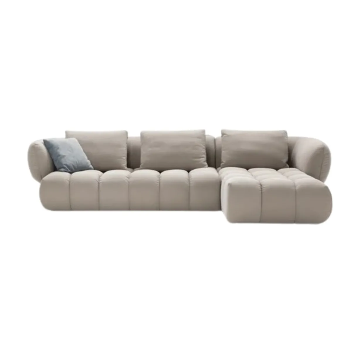 YOLODECORO - Seccional con Chaise Longue a la Derecha Wenders Beige