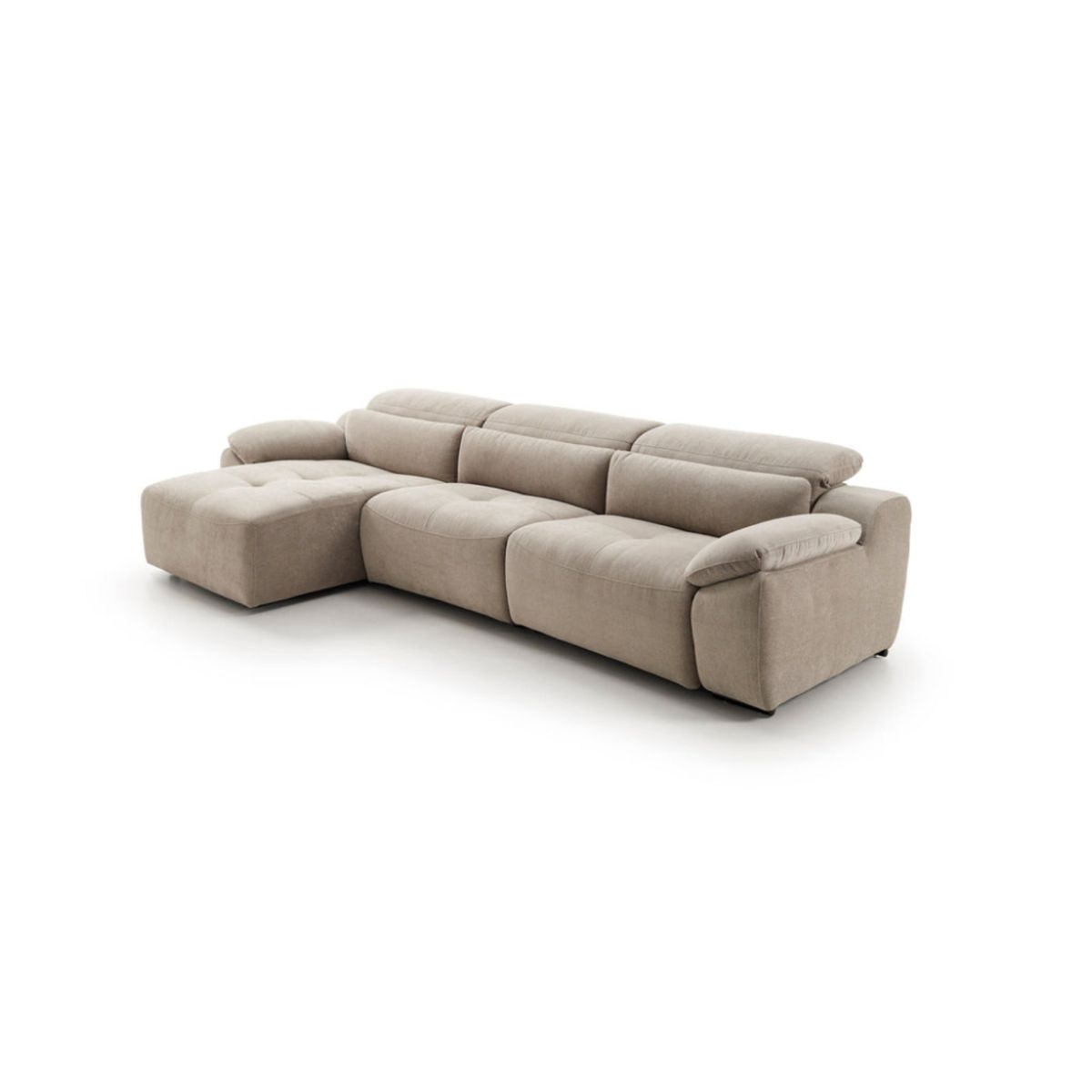 YOLODECORO - Seccional con Chaise Longue a la Izquierda Bossanova Beige