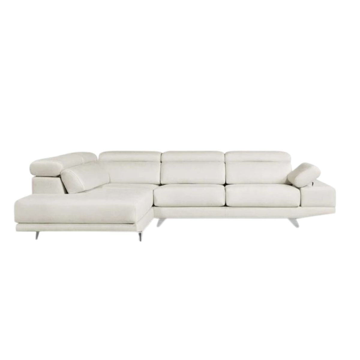 YOLODECORO - Seccional con Chaise Longue a la Izquierda Galactic Blanco