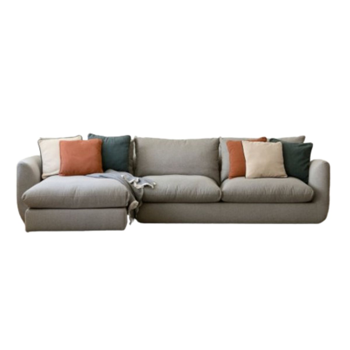 YOLODECORO - Seccional con Chaise Longue a la Izquierda Cuzco Gris