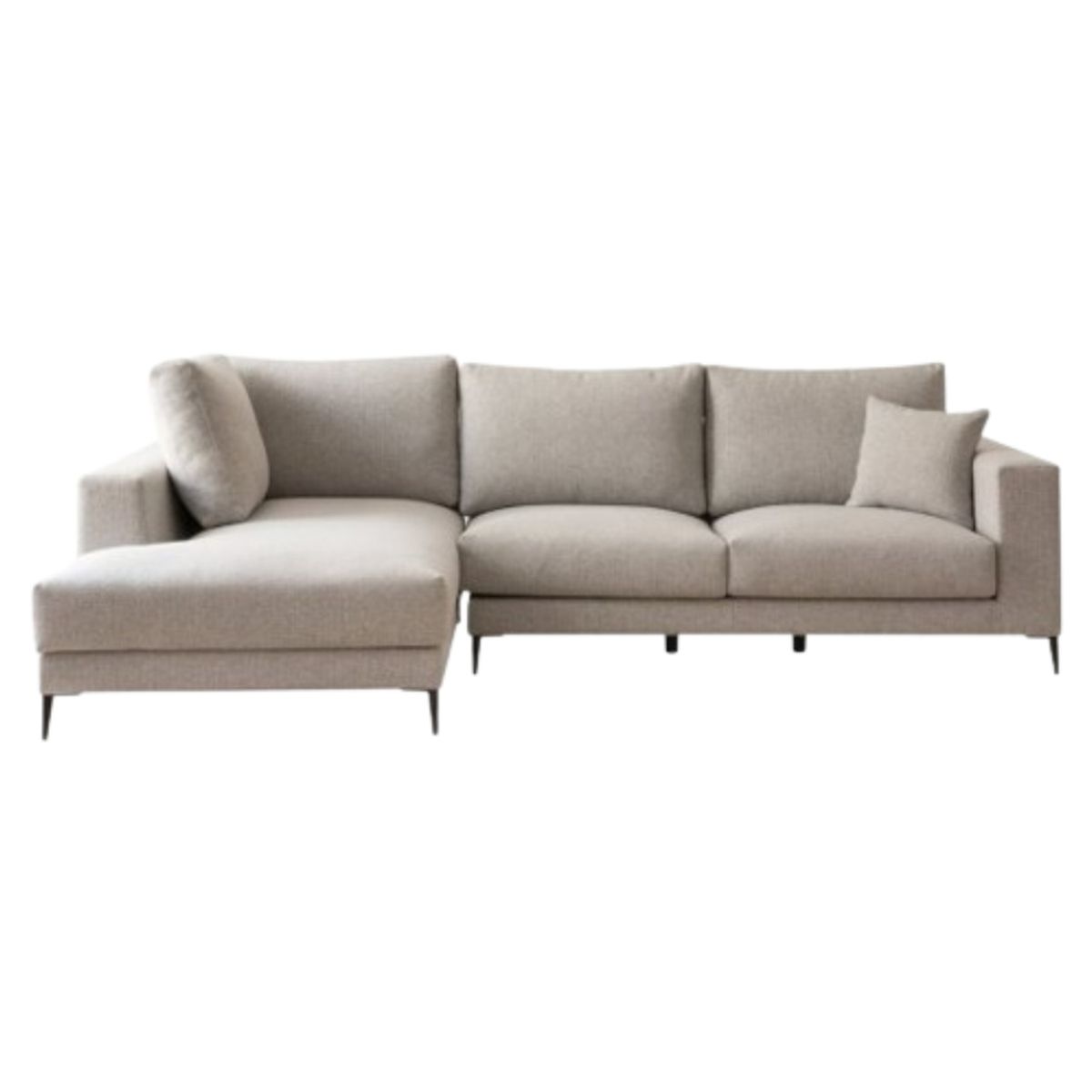 YOLODECORO - Seccional con Chaise Longue a la Izquierda Tiber Perla