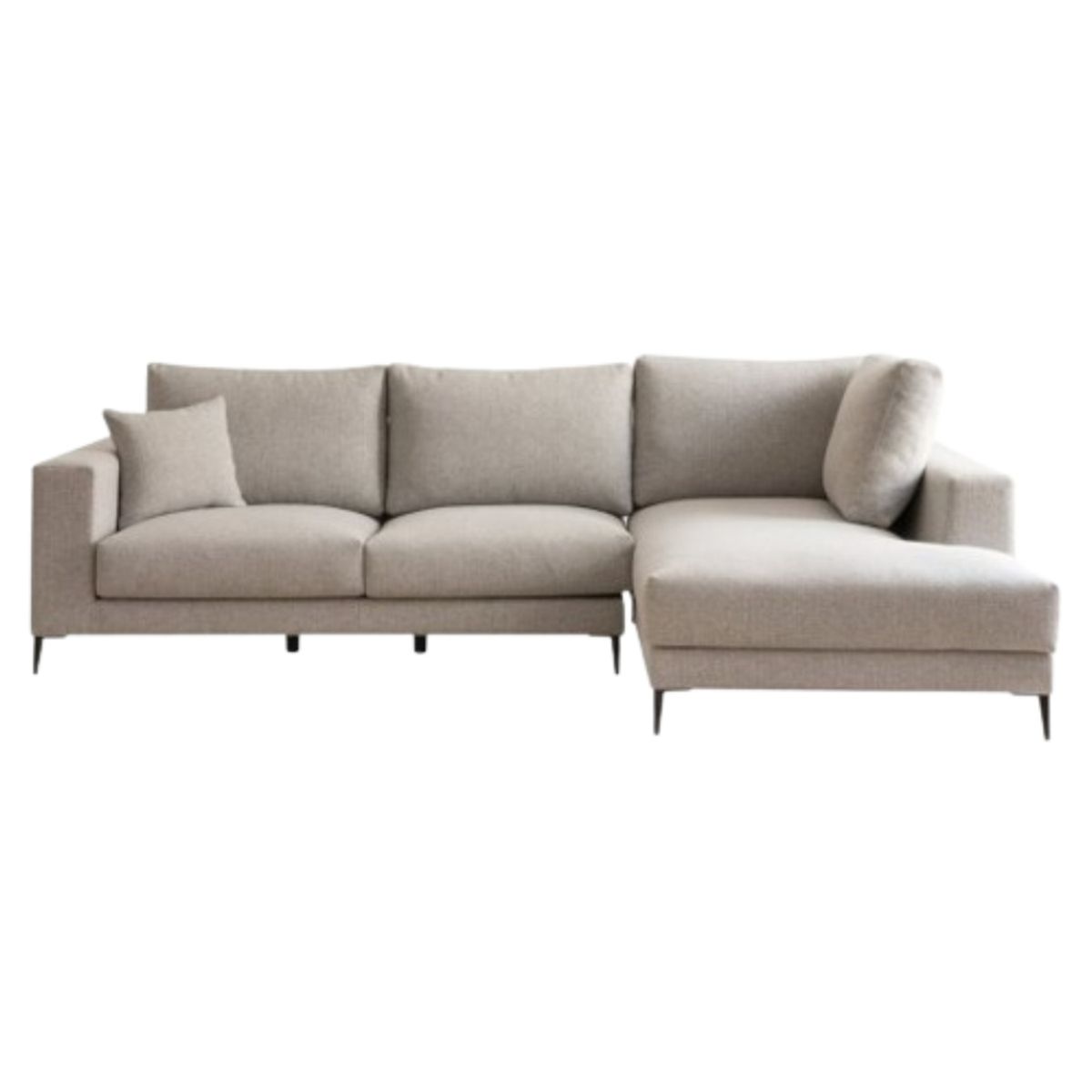 YOLODECORO - Seccional con Chaise Longue a la Derecha Tiber Perla