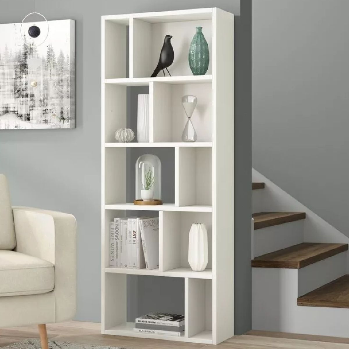 NACION MUEBLES - LIBRERO PAULA BLANCO NM