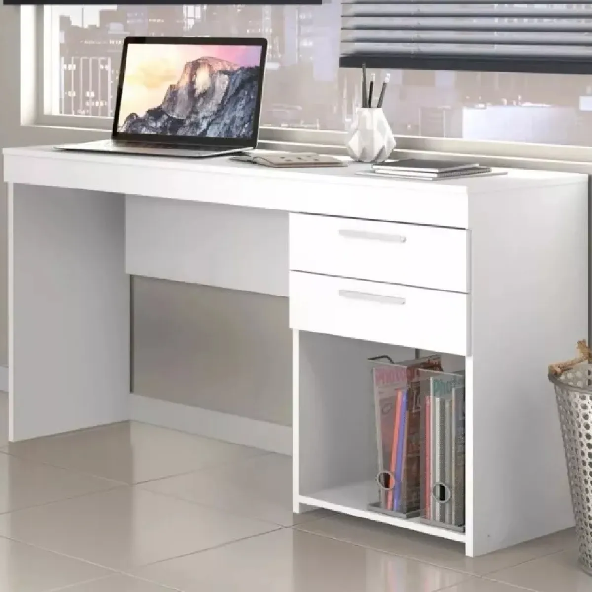 NACION MUEBLES - ESCRITORIO MASSIMO COLOR BLANCO NM