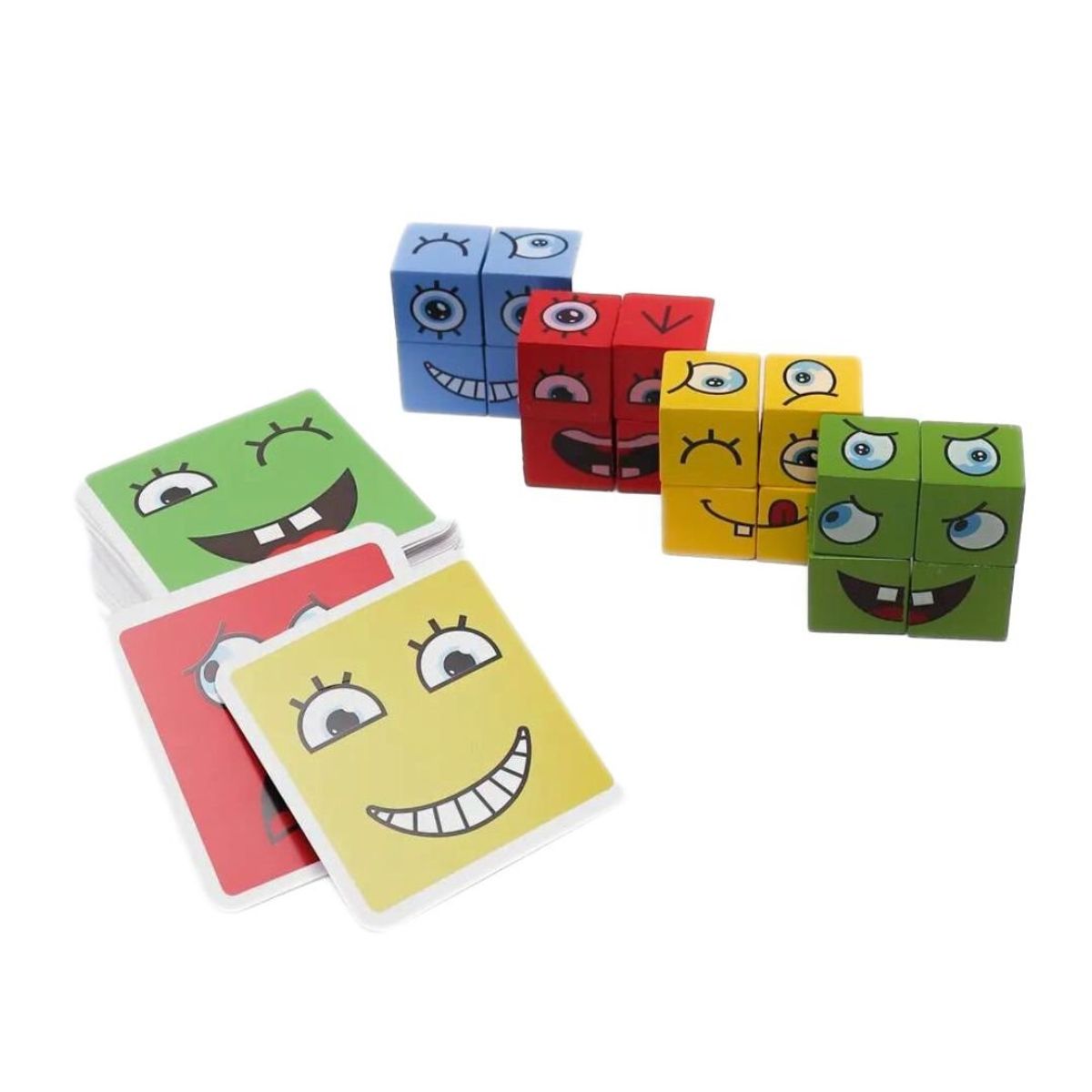 IMPORTADO MC - Mini Juego Emociones Bloques Madera