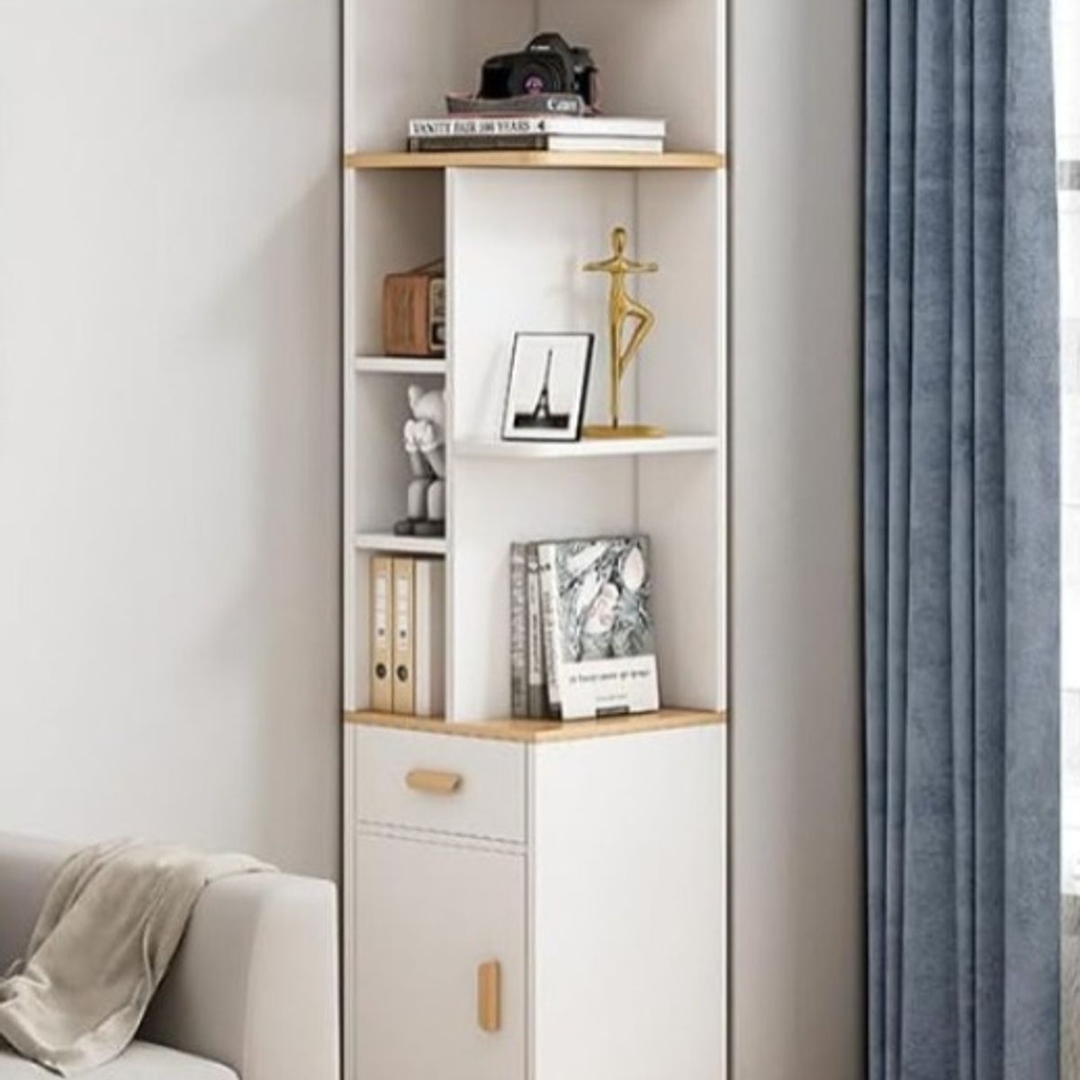 GENERICO - ESQUINERO MIA - LA CASA DEL MUEBLERO - BLANCO CON ROVERE