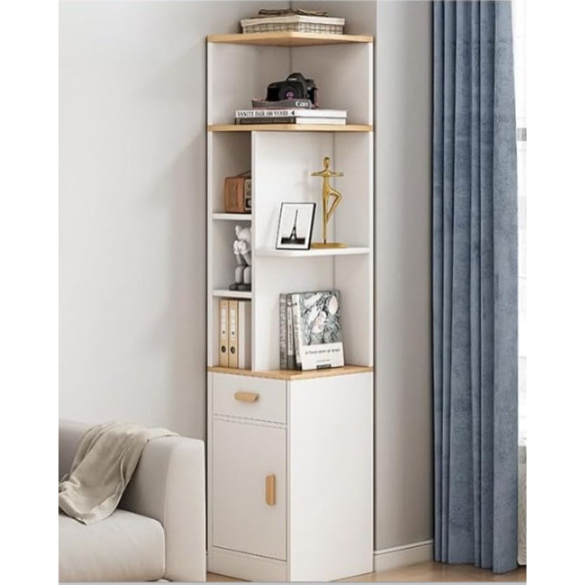 GENERICO - ESQUINERO MIA - LA CASA DEL MUEBLERO - BLANCO CON ROVERE