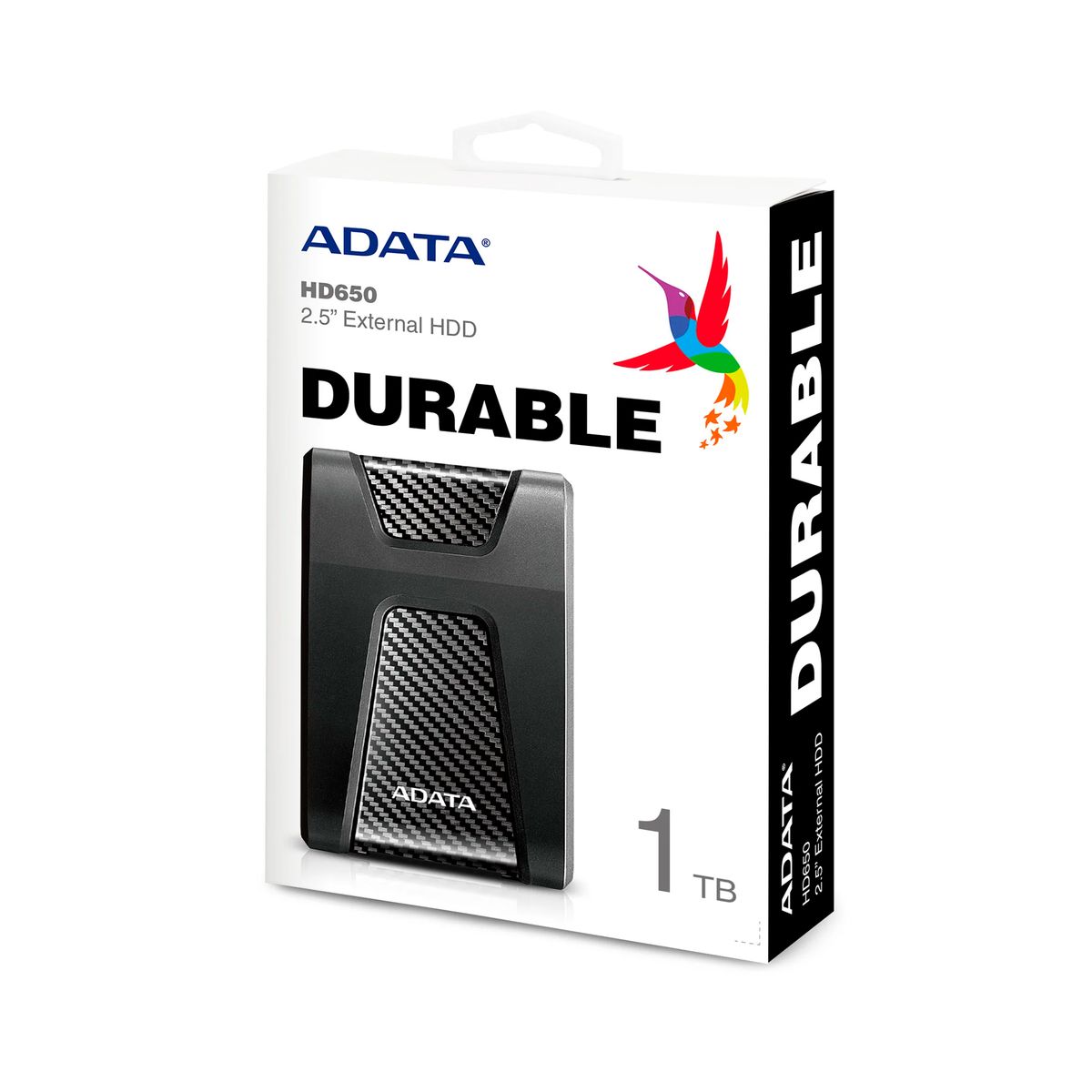 ADATA - DISCO DURO PORTATIL ADATA HD650 25 EXTERNO 1TB PN AHD650-1TU31-CBK